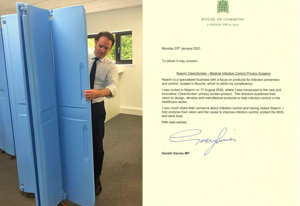 Gareth Davies MP Endorses CleanScreen Vision
